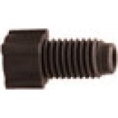  Raccord  bride PP noir 1/16" 