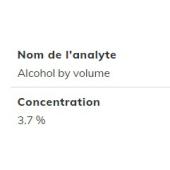  Beer - 3.7% ABV (Alcohol by 