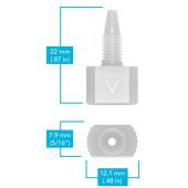  Raccord conique PVDF 10-32 
