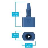  Raccord conique PEEK 10-32 