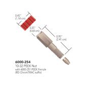  Raccord conique 10-32 PEEK 