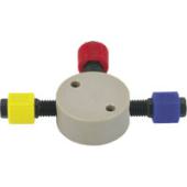  T PEEK 1/4-28 pour tube 1/8" 