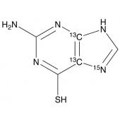  2-Amino-6-mercaptopurine-13C2, 