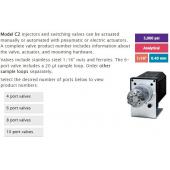  6 port 2-pos valve, air act 