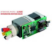  6 port 2-pos valve, motor, 