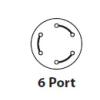  Rotor seal 6 port 2-pos C72N- 