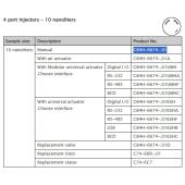  4 port 2-pos int vol valve, 