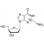  2-Deoxyguanosine-13C,15N2 