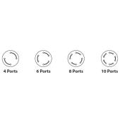  10 port 2-pos valv 1/16"/.25mm 
