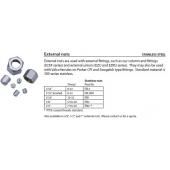  External Nut Inox 1/16" 