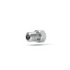  Raccord fond plat 1/4-28 Inox 