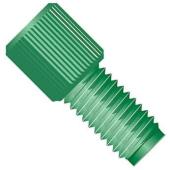  Raccord fond plat 10-32 PEEK 