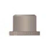  Nanoport seul 6-32 fond plat 