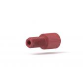  Raccord fond plat Delrin rouge 