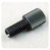  Raccord fond plat PP noir 1/4- 