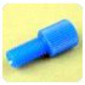  Raccord fond plat PP bleu 1/4- 