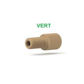  Raccord fond plat 1/4-28 PEEK 