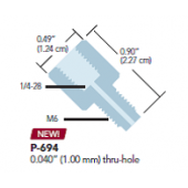  Adaptateur PCTFE 1/4-28 