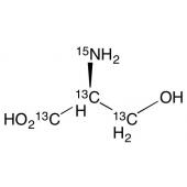  L-Serine -13C3,15N 