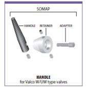  Handle for a UW type valve 