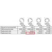  Rotor seal 6 port 2-pos 